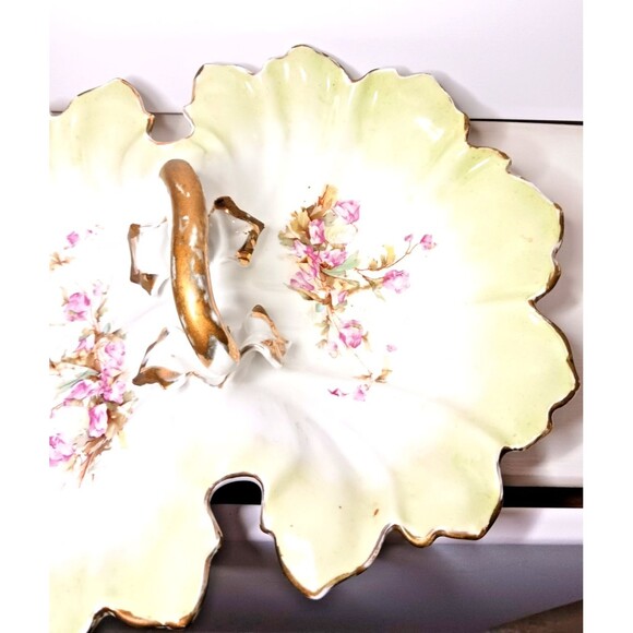 Joseph Schachtel J.S. Germany Antique Porcelain Lobster Dish Serving Platter - Picture 12 of 13